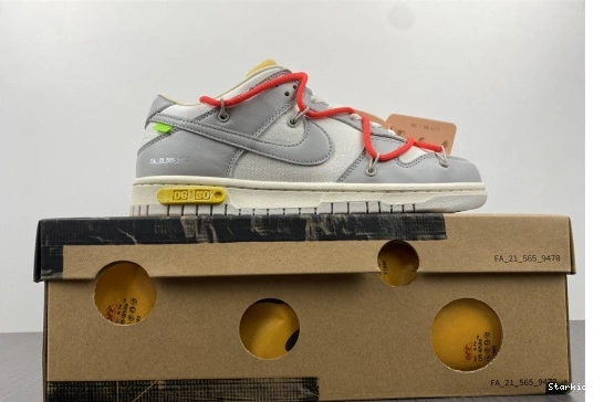 6 Lot O-W DM1602-110 Dunk Low Nike 0809